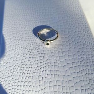 James Avery 925 aqua remembrance ring